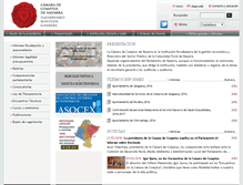 Tablet Screenshot of camaradecomptos.navarra.es