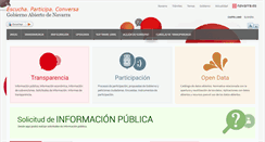 Desktop Screenshot of gobiernoabierto.navarra.es