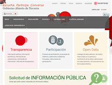Tablet Screenshot of gobiernoabierto.navarra.es